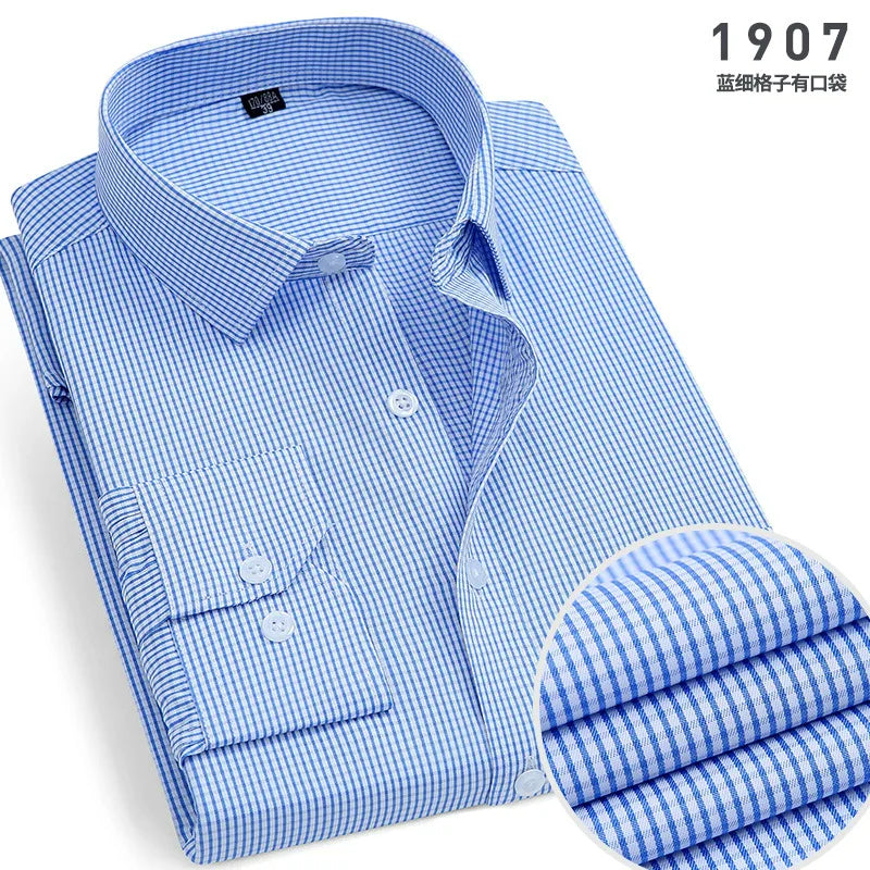 Men's Summer Clothes Men's Long Sleeve Social Shirts (Pack of 4)