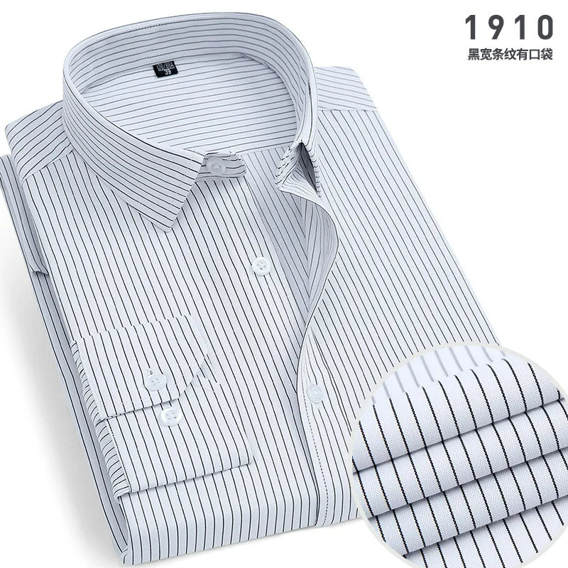 Men's Summer Clothes Men's Long Sleeve Social Shirts (Pack of 4)