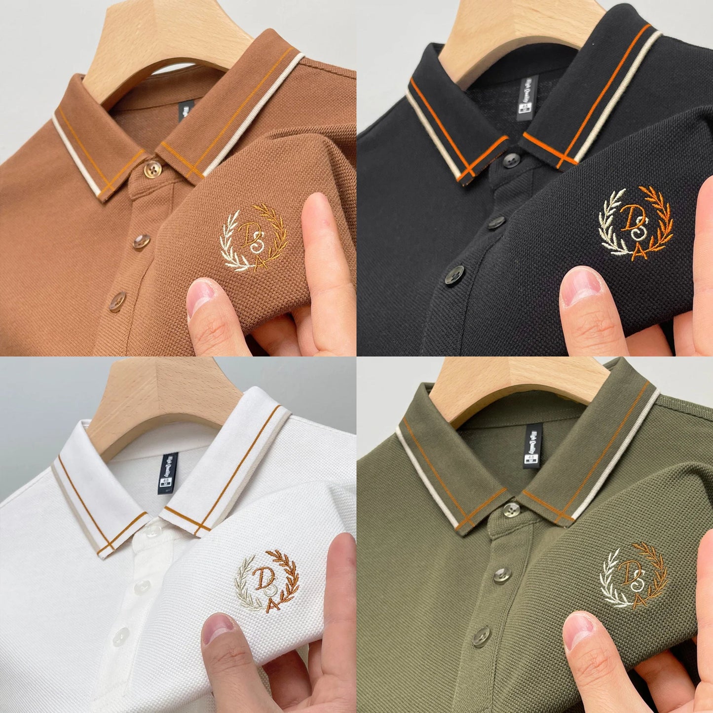 New Summer Fashion Embroidered Men's Polo T- Shirt (Pack of 4)