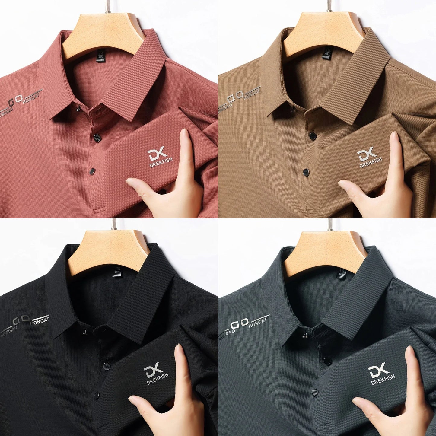 New Men's Business Casual Short Sleeved T-Shirt (Pack of 4)