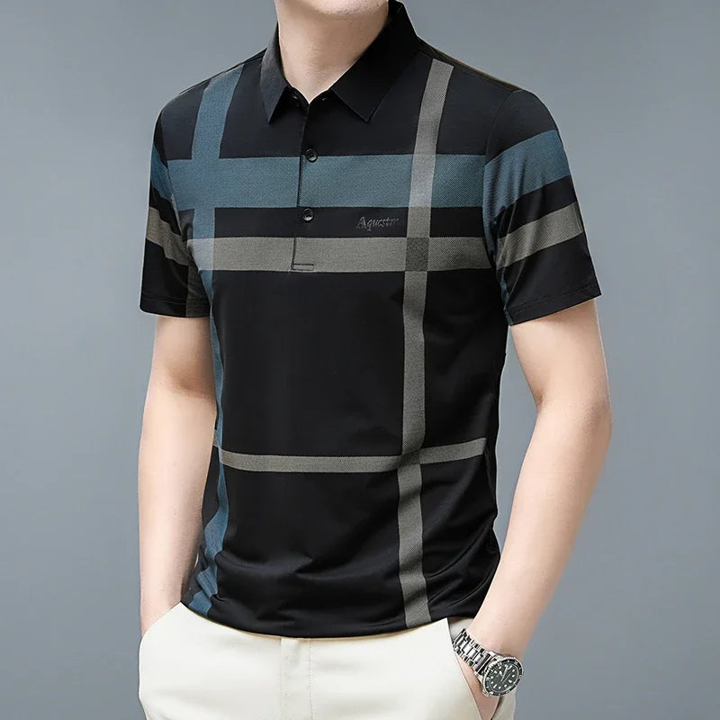New Men's Business Casual POLO T-Shirt (Pack of 4)