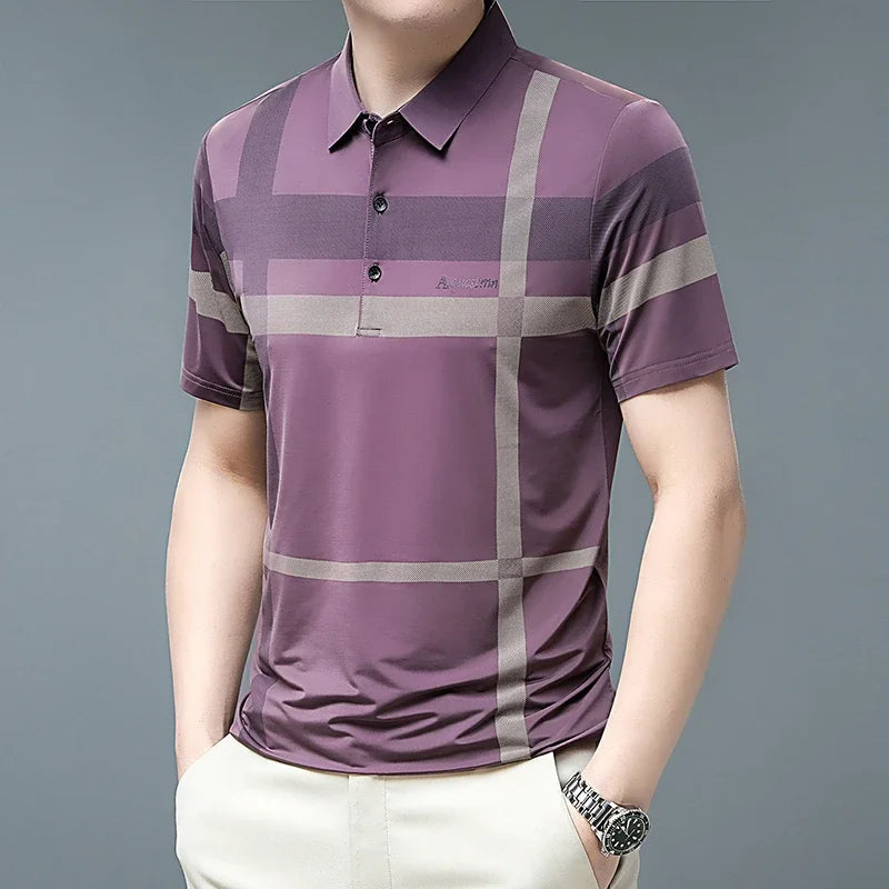 New Men's Business Casual POLO T-Shirt (Pack of 4)