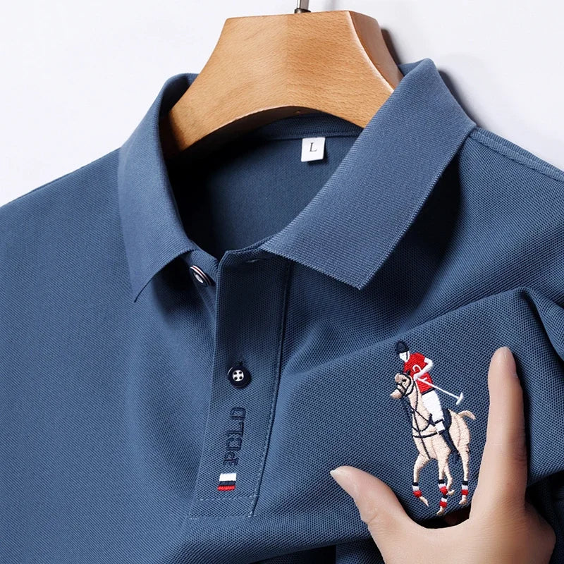 Men's Embroidered Casual Fashion Short Sleeved POLO t-Shirt (Pack of 4)
