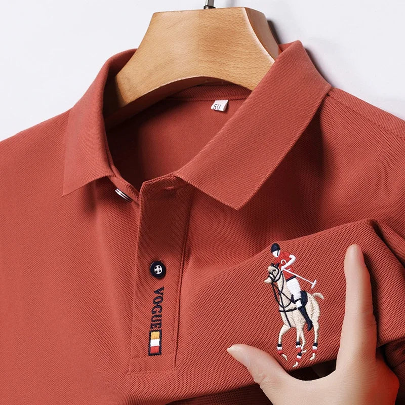 Men's Embroidered Casual Fashion Short Sleeved POLO t-Shirt (Pack of 4)
