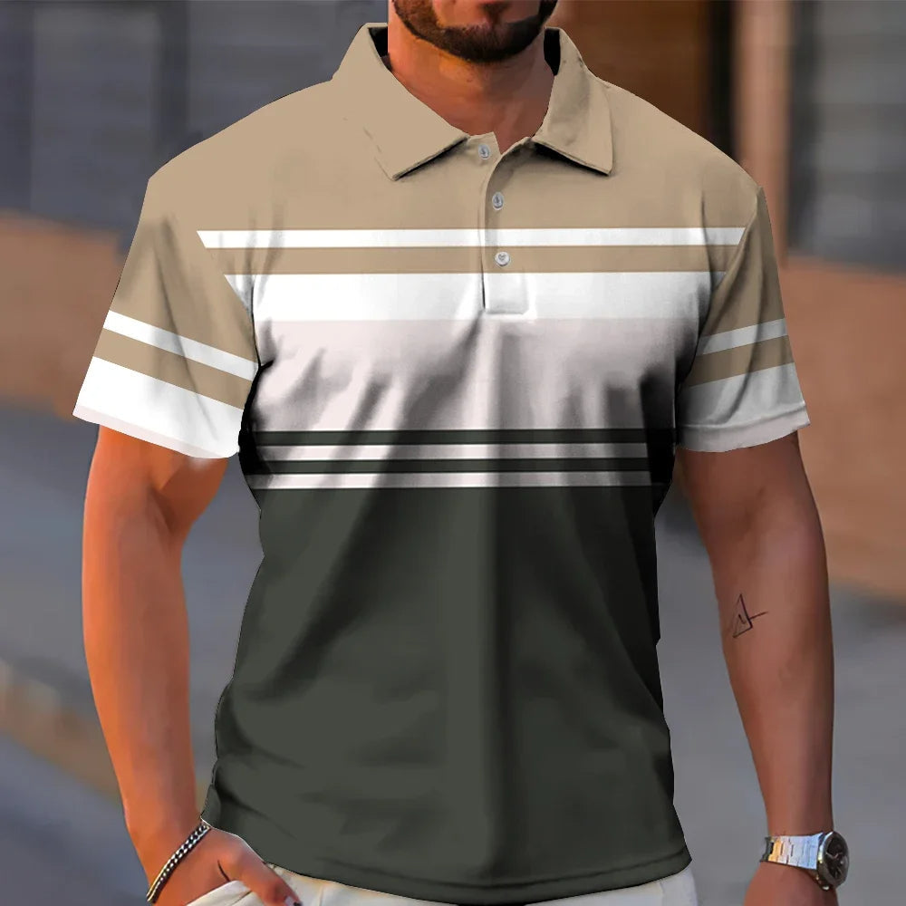 Business Casual Golf Men's Polo Shirts (Pack of 4)