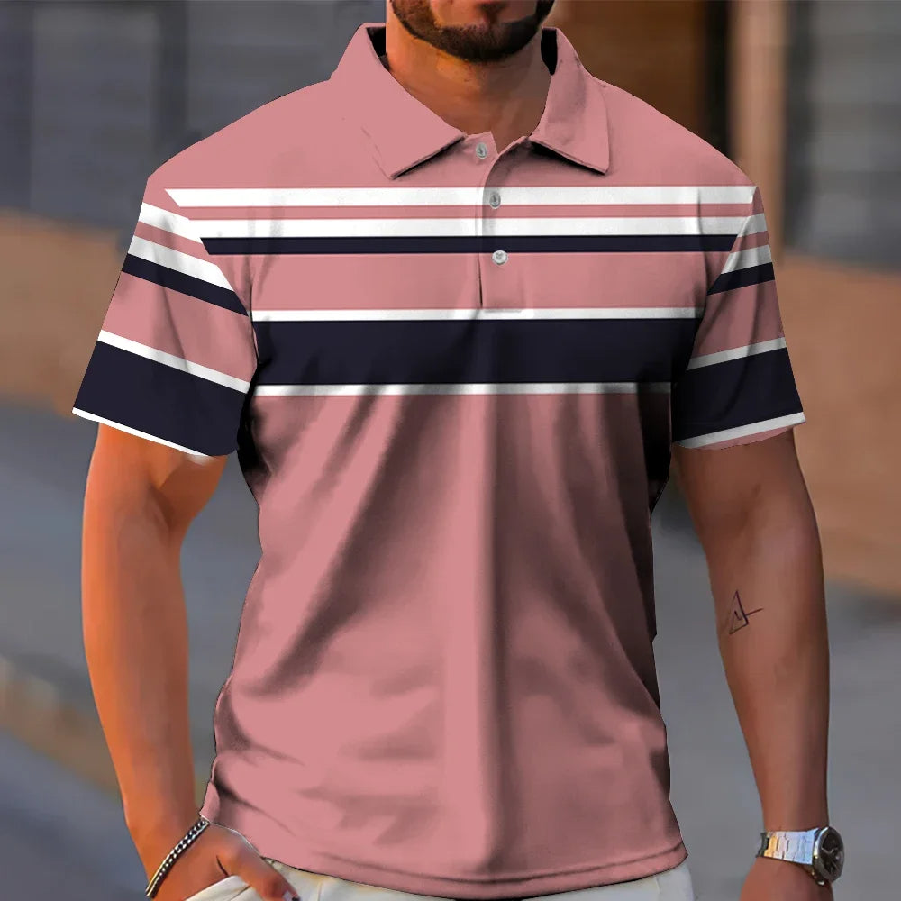Business Casual Golf Men's Polo Shirts (Pack of 4)
