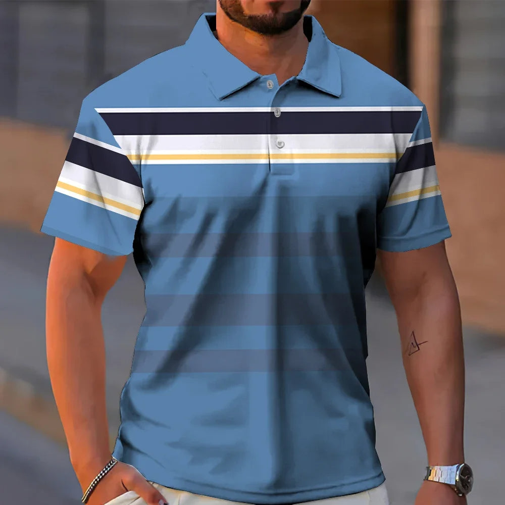 Business Casual Golf Men's Polo Shirts (Pack of 4)