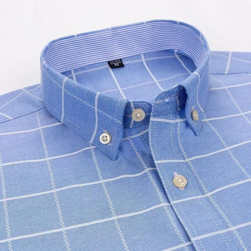 2024 Oxford Men Fashion 100% Cotton Long Sleeve