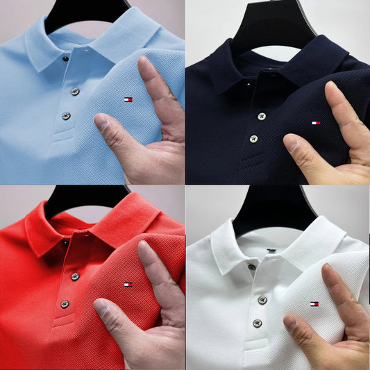 short sleeved brand POLO T-shirt (Pack of 4)