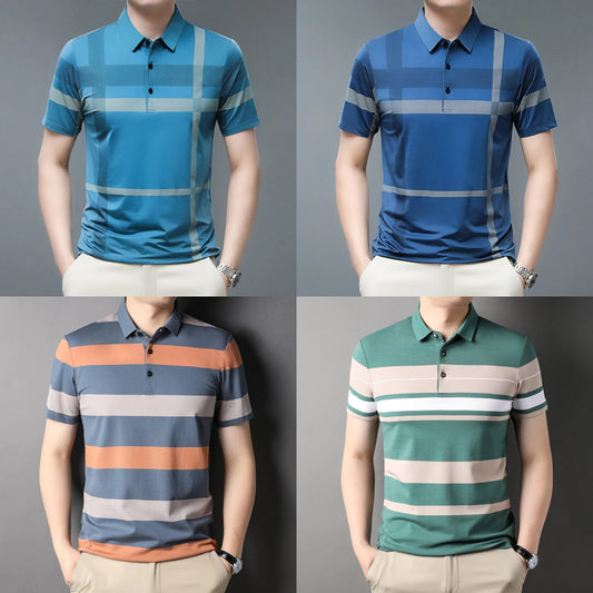 Men's Polo T-Shirts With Short Sleeve (Pack of 4)