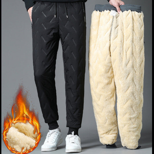 Winter Zip Pockets Thicken Fleece Cargopants  (Pack of  2)